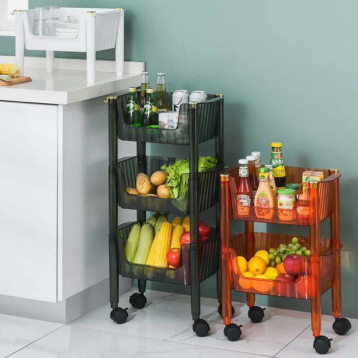 Limba 3-Tier Storage w/ Wheels