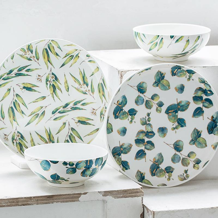 Cassia Plate and Bowl Set
