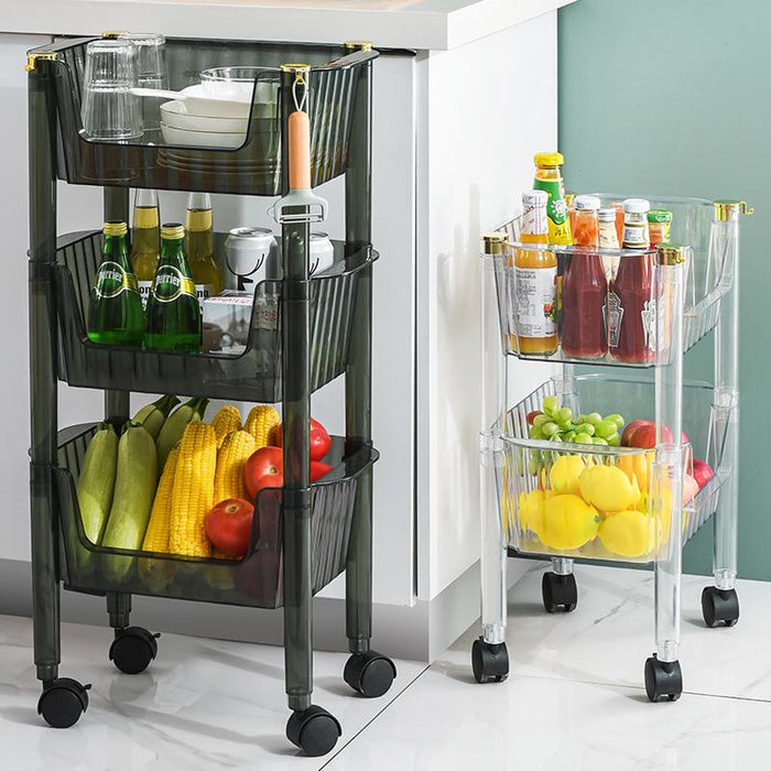 Limba 3-Tier Storage w/ Wheels