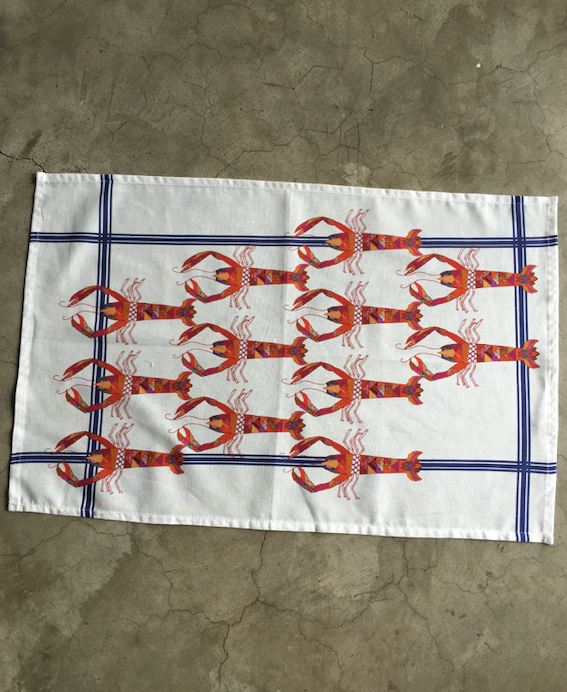 Printed Linen Napkin/ Placemat/ Kitchen Towel